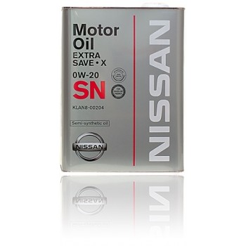 NISSAN Motor Oil  EXTRA SAVE X SN 0W20 4 л.